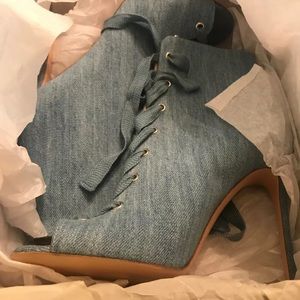 Gianvito Rossi denim booties